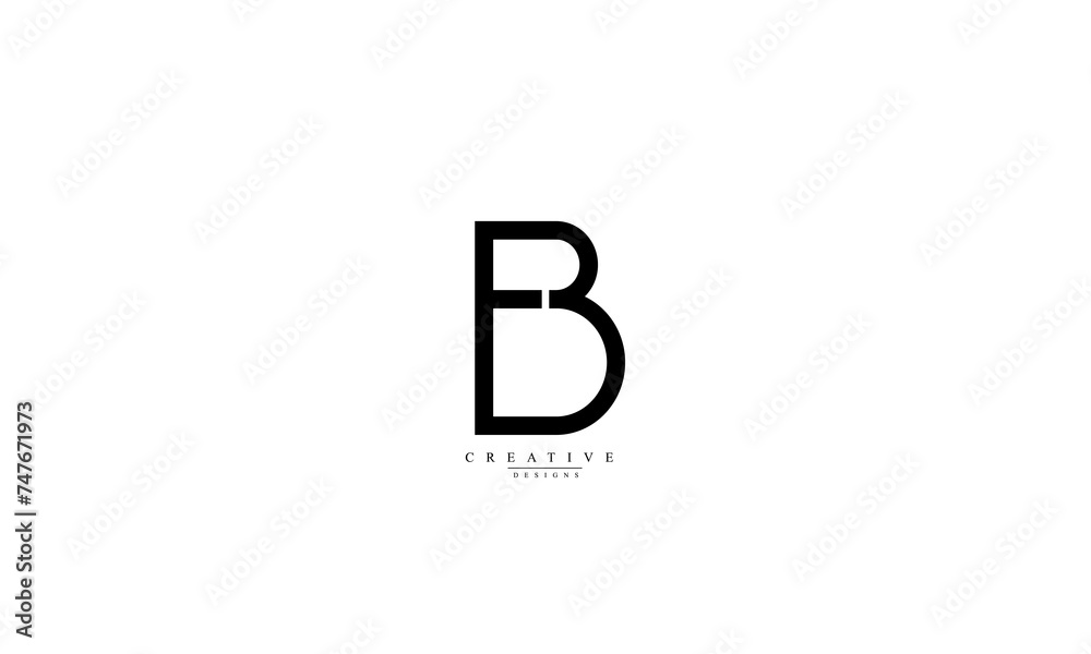 Alphabet letters Initials Monogram logo EB BE E B Alphabet letters Initials Monogram logo EB BE E B