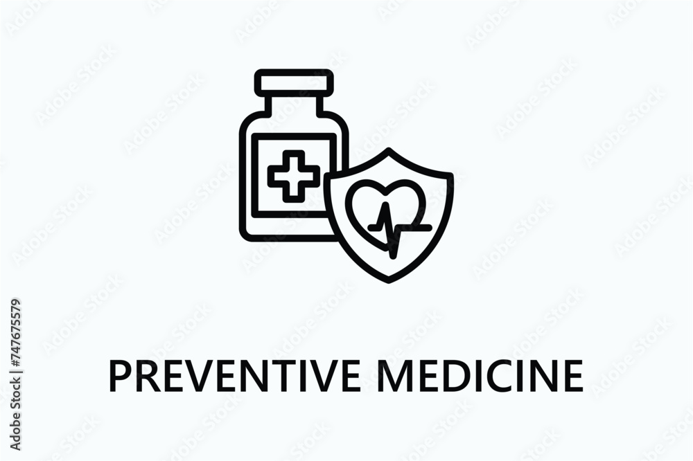 Preventive Medicine icon or logo sign symbol vector illustration