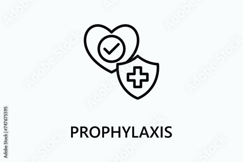 Prophylaxis icon or logo sign symbol vector illustration