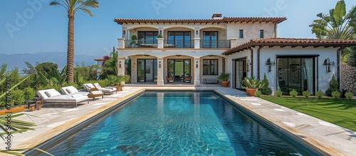 Luxury mediterranean home with swimming pool © KRIS