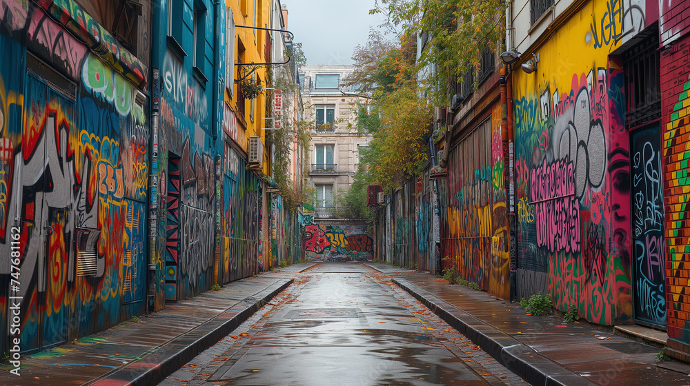 graffiti on the street graffiti on the street