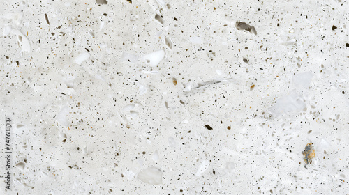 Top-Down View of Clean White Concrete Texture with Speckles