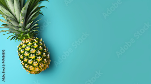 Pineapple  natural background represents the concept of organic fruit
