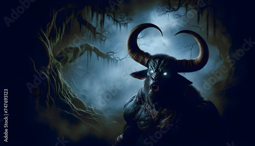 Scary Minitour, Greek Mythology, horned monster 