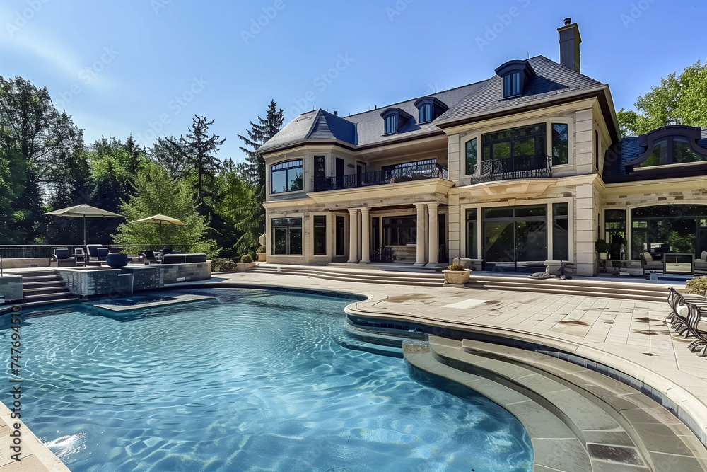 Luxury Mansion With a Pool, Mansion With a Swimming Pool