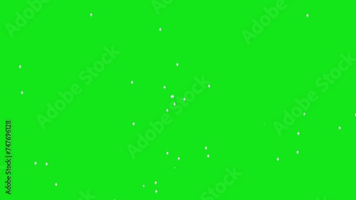 Rain animation with a green screen background is suitable for cloudy or brooding animations