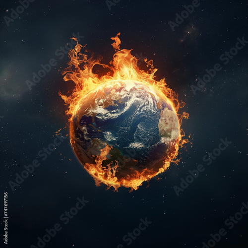 Earth on fire