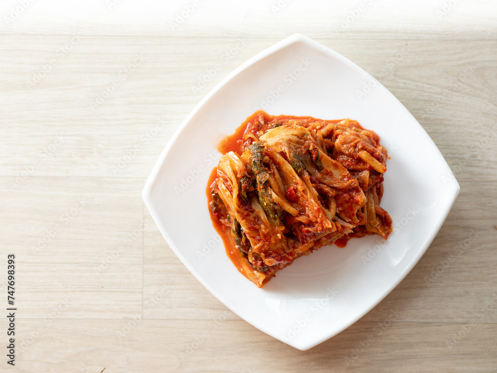 Kimchi, Korean spicy pickles dish Kimchi, Korean spicy pickles dish