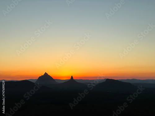 Sunset, Glass House Mountains