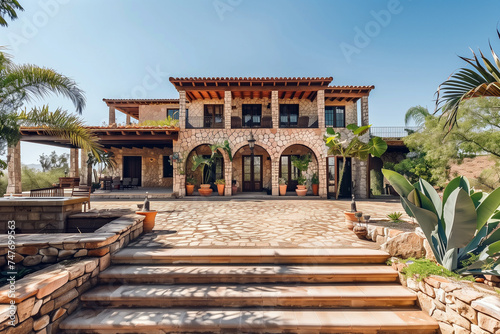 Luxury Mansion with Stylish Exterior © Nurple Art