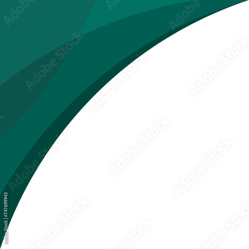 Green Curve Corner Overlay