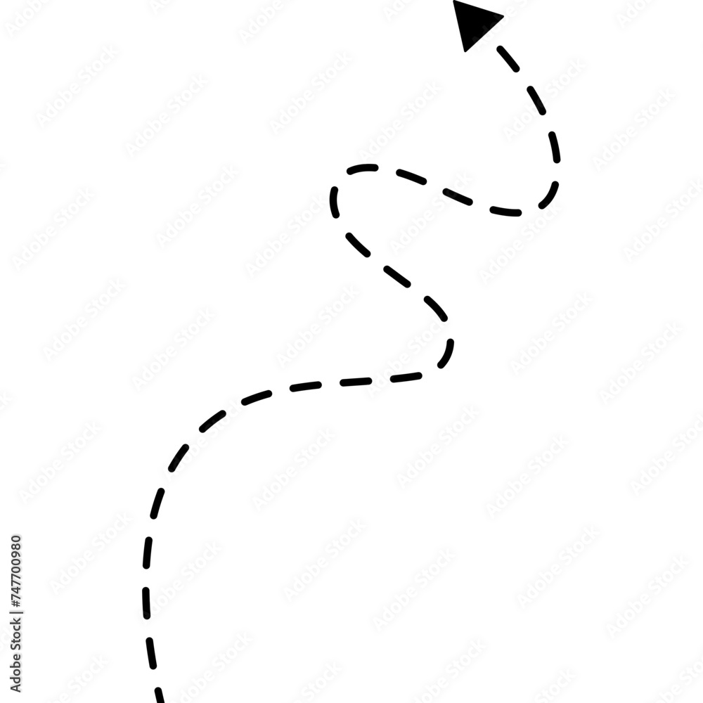 Naklejka premium Direction Line Vector