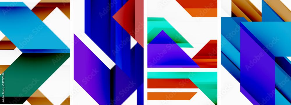 Triangle poster abstract background set for wallpaper, business card, cover, poster, banner, brochure, header, website Triangle poster abstract background set for wallpaper, business card, cover, poster, banner, brochure, header, website