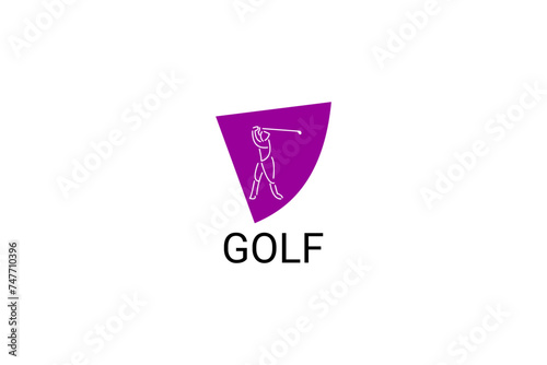golf sport vector line icon. a golf player hitting the ball. sport pictogram, vector illustration. Free Download golf sport vector line icon. a golf player hitting the ball. sport pictogram, vector illustration. - GFXLoad