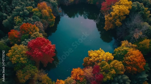 temperate deciduous forest  autumn  pine forest  forest  stream  rivers  waterfall  nature  landscape  tree  top view  oak  beech  maple  willow  leaf  woodland  giant trees  background  fantasy  tran