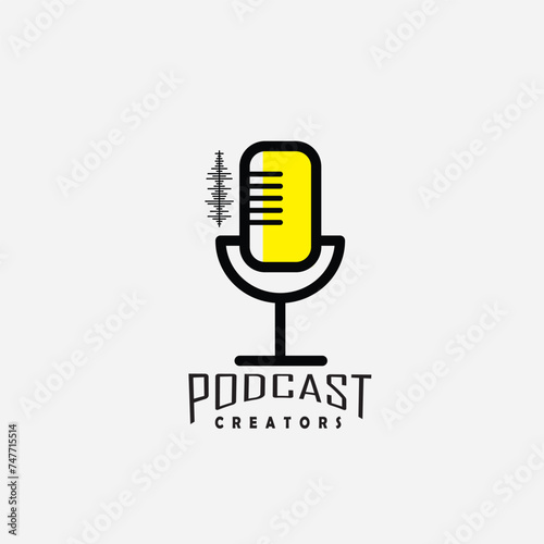 PODCAST CREATORS VECTOR
