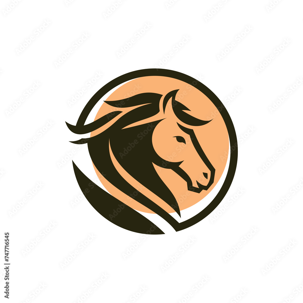 horse logo with a sophisticated and modern design concept horse logo with a sophisticated and modern design concept