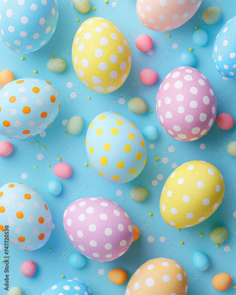 Happy easter decoration background