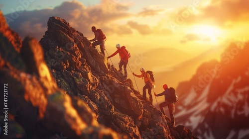 Nature's Ascent: Backpacking and Mountaineering to Reach New Peaks, Outdoor Expedition: Teamwork and Challenge in Mountain Climbing