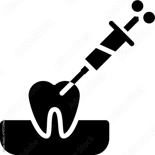 Anesthetic  vector  flat filled icons  illustration of dentist 