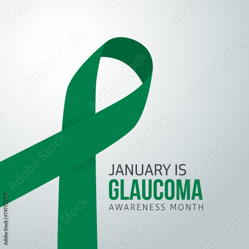 January is Glaucoma awareness month vector illustration. Glaucoma awareness month themes design concept with flat style vector illustration. Suitable for greeting card, poster and banner.