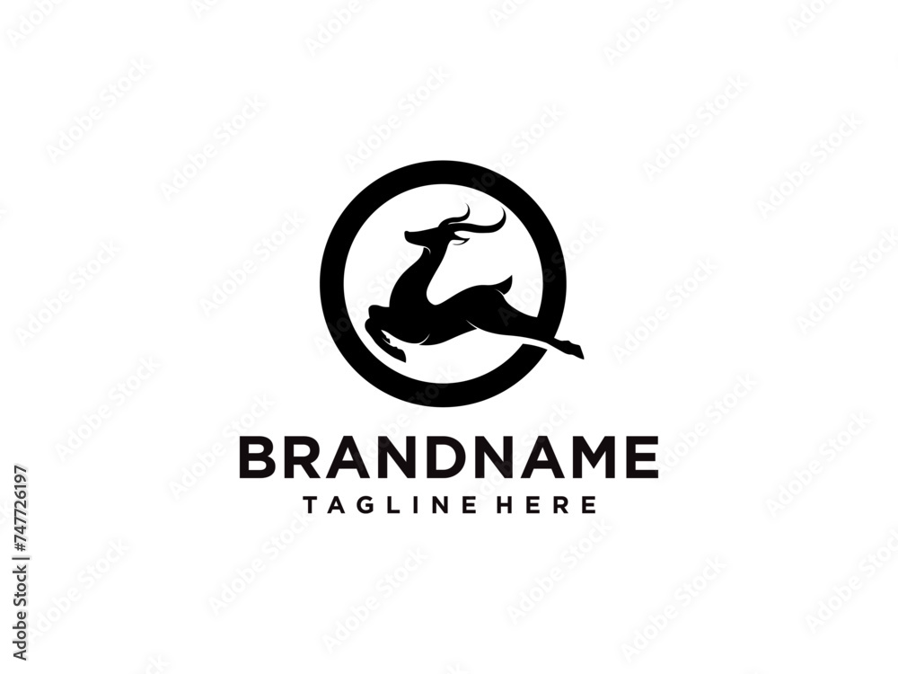 deer logo vector, modern minimalistic logo, deer vector illustration. deer logo vector, modern minimalistic logo, deer vector illustration.