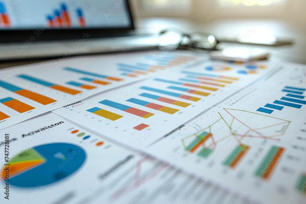 Illustration showcasing the analysis of data charts Emphasizing the importance of visual data presentation in strategic decision-making Illustration showcasing the analysis of data charts Emphasizing the importance of visual data presentation in strategic decision-making