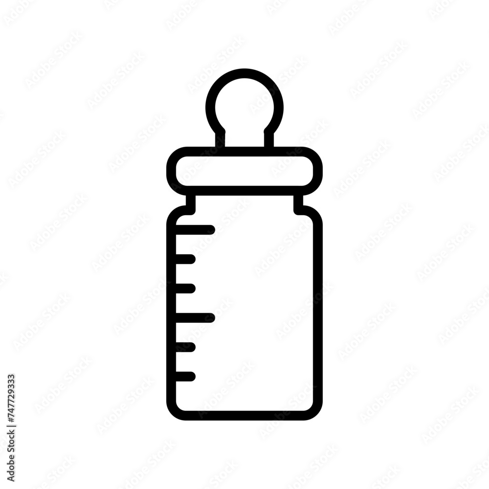 bottle of milk line icon