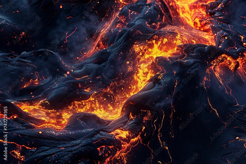 Volcanic explosion abstract element Volcanic explosion abstract element