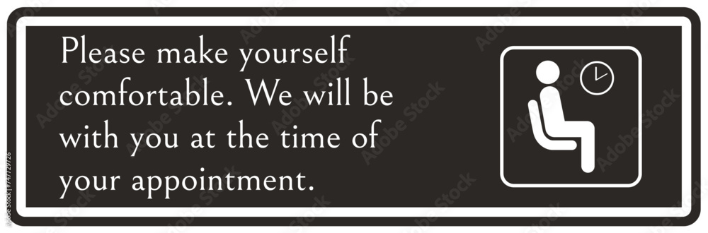 Obraz premium By appointment only sign