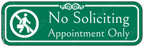 By appointment only sign