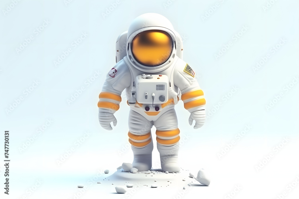 3d rendering of astronaut elements 3d rendering of astronaut elements