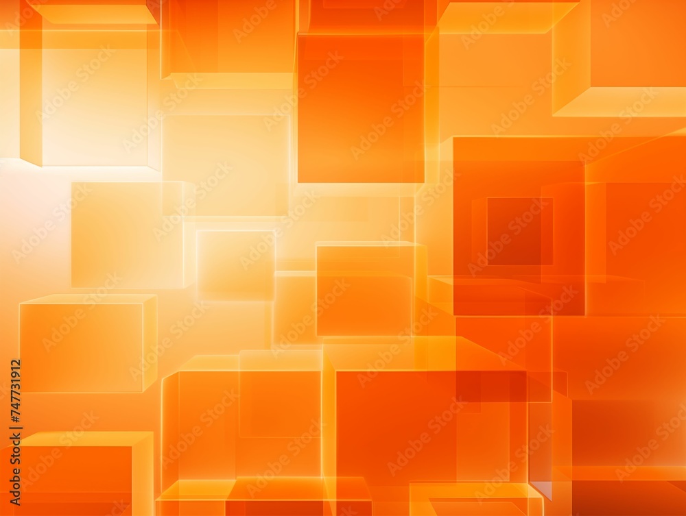 Orange Cubes Abstract Background. Generative AI Orange Cubes Abstract Background. Generative AI