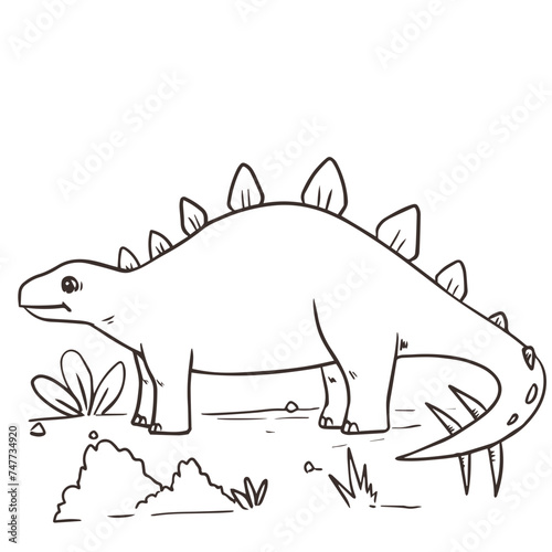 Stegosaurus Coloring Page