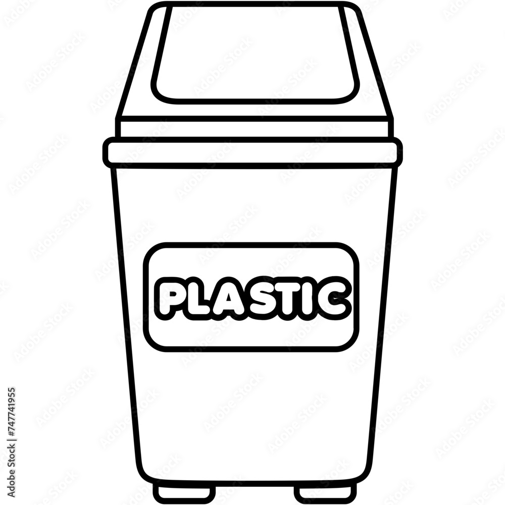 Plastic Bin Icon