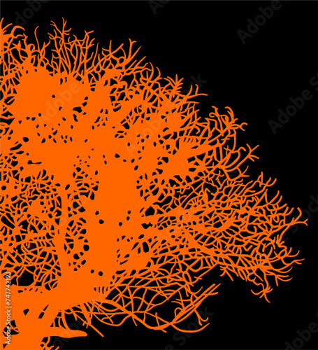 ramas, arboles, siluetas, vegetacion, roble, bosque, paisaje, vector, hojas, abstracto, sauce, tronco, malesa, pegatina, follaje