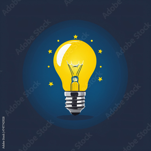 light bulb idea.generative AI