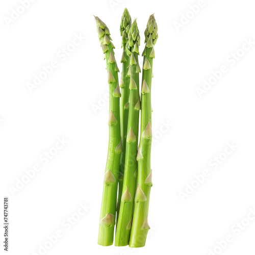 Photo of asparagus Isolated on transparent background