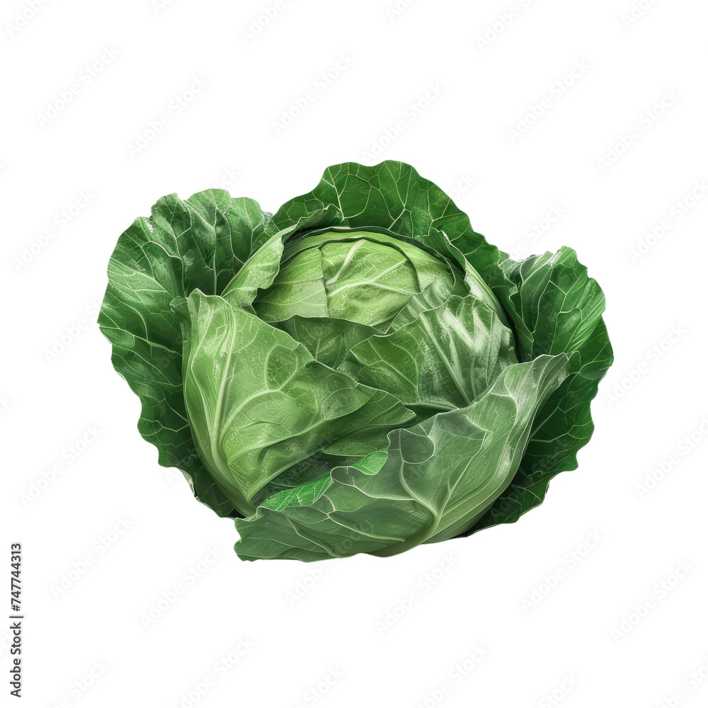 Photo of cabbage isolated on transparent background Photo of cabbage isolated on transparent background