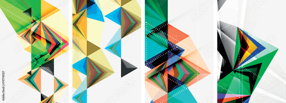 Triangle blend geometric concept poster designs for wallpaper, business card, cover, poster, banner, brochure, header, website Triangle blend geometric concept poster designs for wallpaper, business card, cover, poster, banner, brochure, header, website