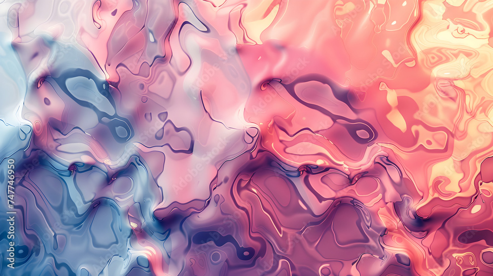 Purple & Pink Background With Liquid Wave Texture