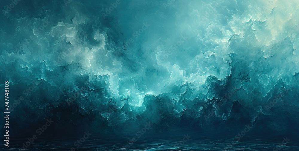 Strom in a sea. Created with Ai