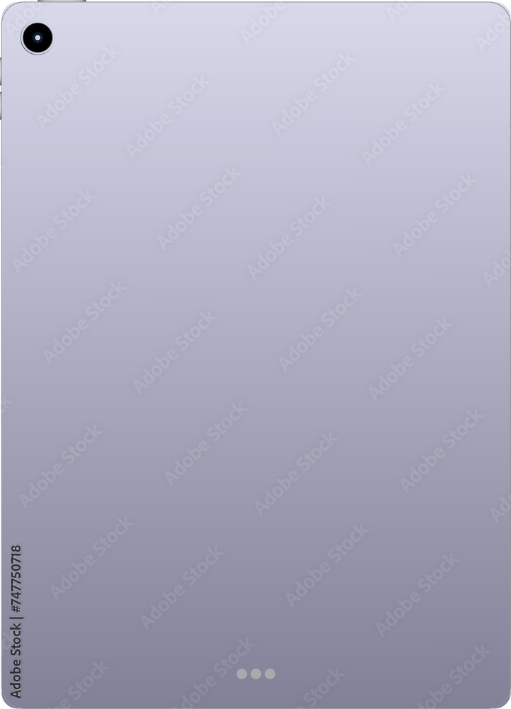 png illustration of tablet back side. 3d gadget tecnology in lifestyle ...