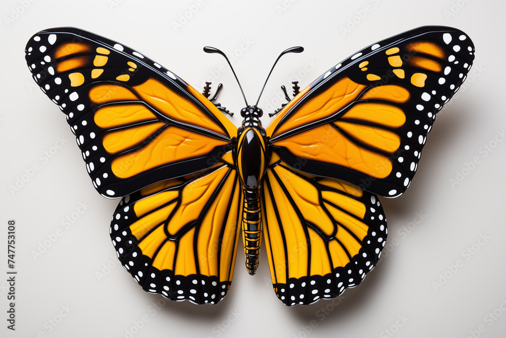 Obraz premium Butterfly isolated on white background.