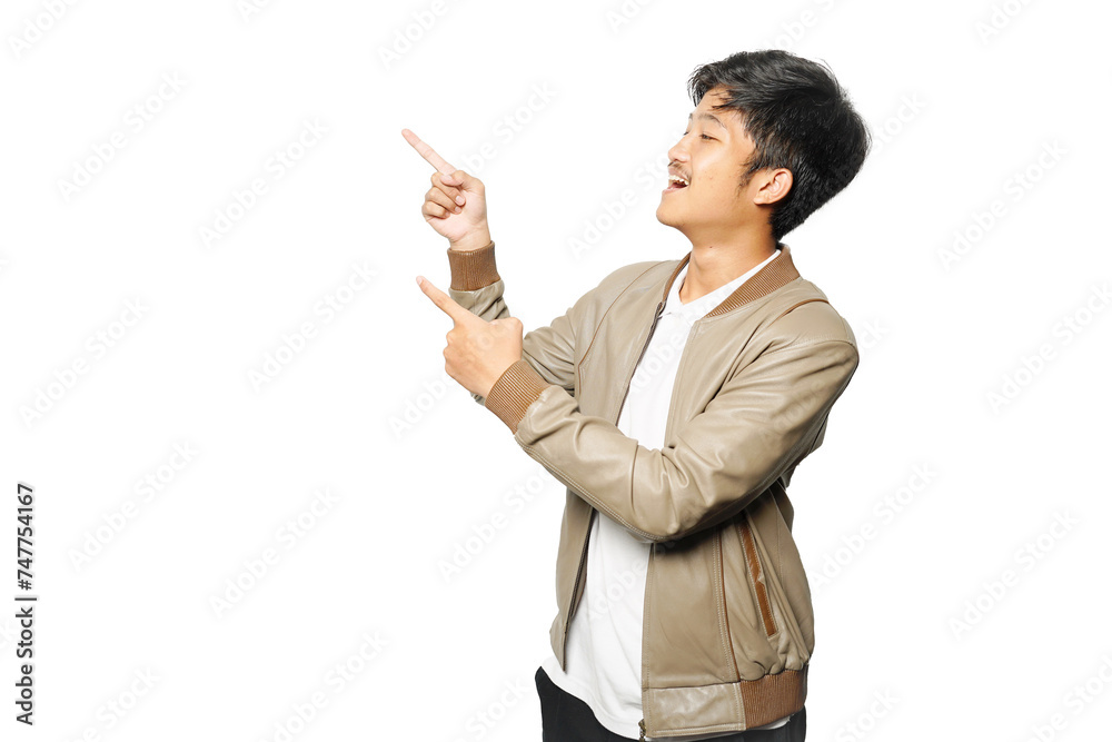 Portrait a boy wearing jacket with expression Portrait a boy wearing jacket with expression