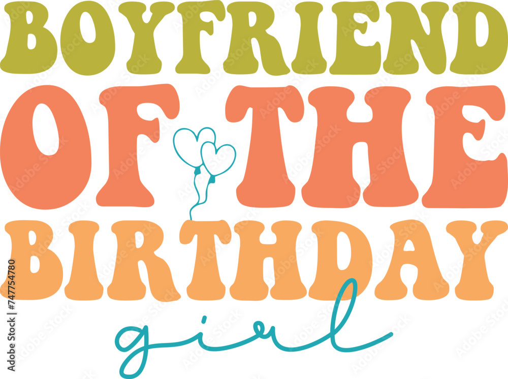 T-Shirt Retro Birthday SVG , Colored Birthday SVG, Birthday Quotes SVG, Birthday svg, Birthday Shirt svg, Birthday girl svg, Birthday vibes svg, Birthday Squad svg, Family Birthday svg,