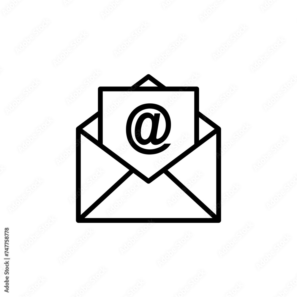 Mail icon design template Mail icon design template