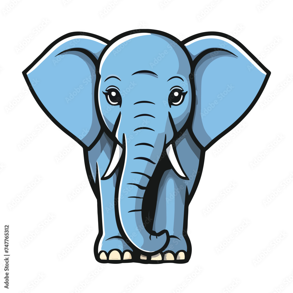 Fototapeta premium Blue Elephant