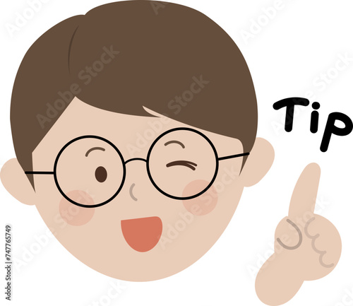 회사원 직장인 선생님 교사 얼굴 일러스트 worker teacher smile tip face