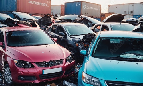A dump of broken cars